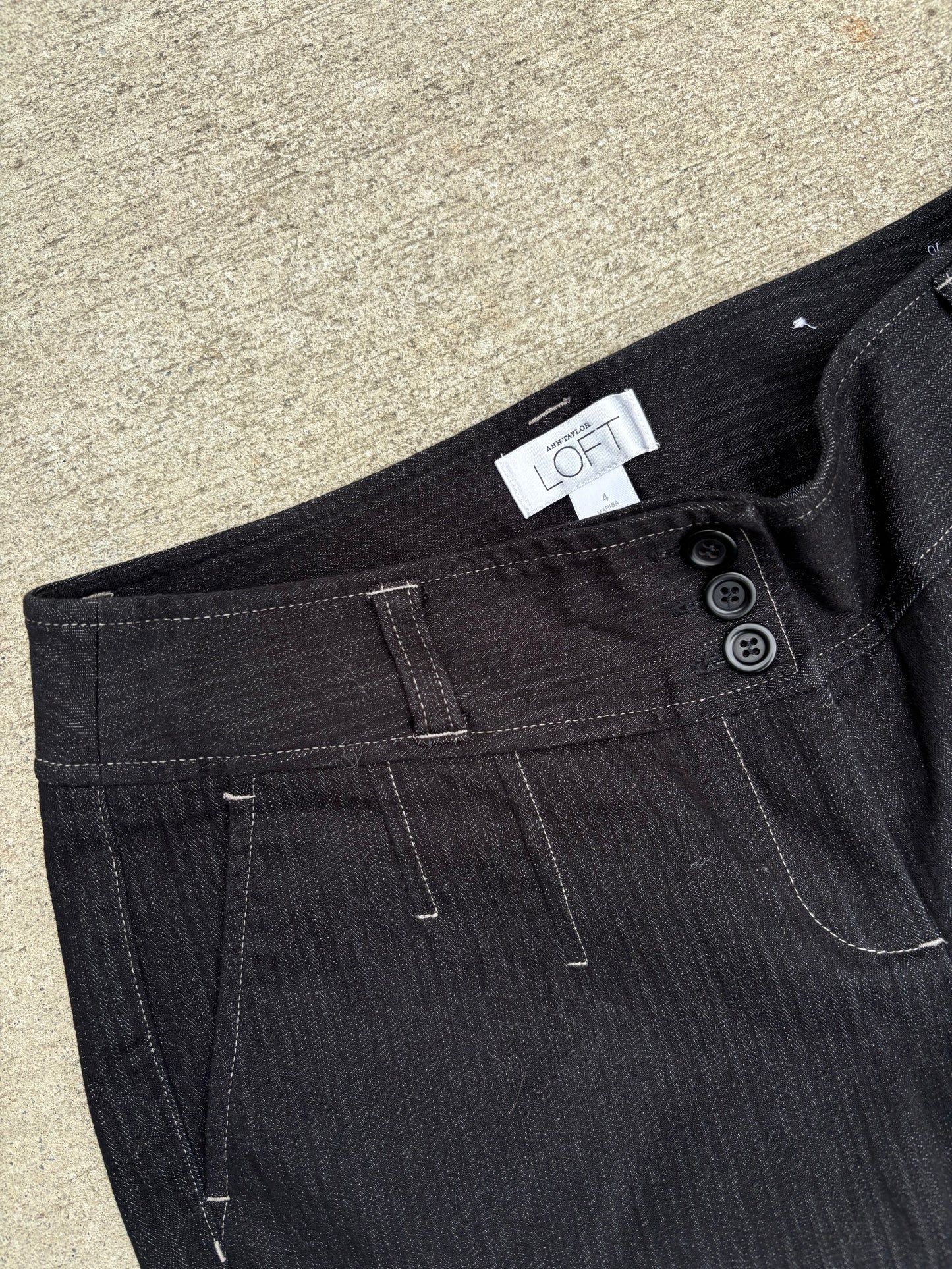 Loft Capris w/ Corset Detailing