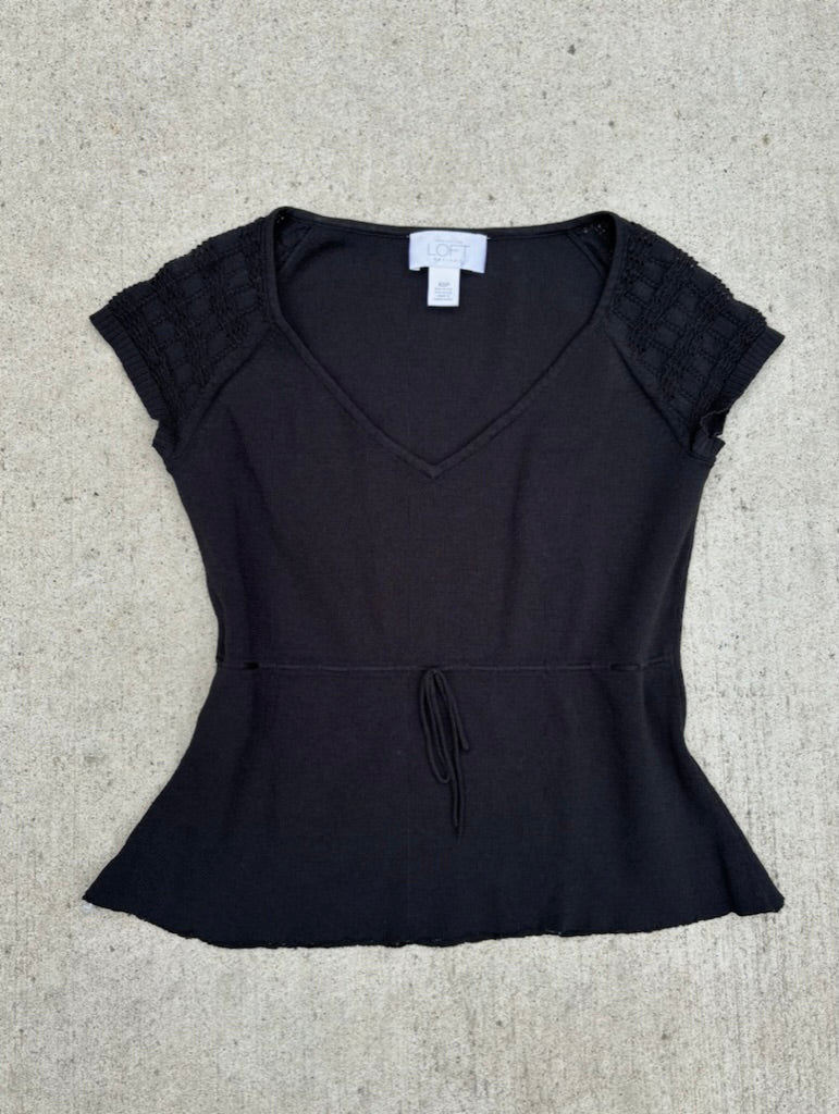 Black Loft fitted top