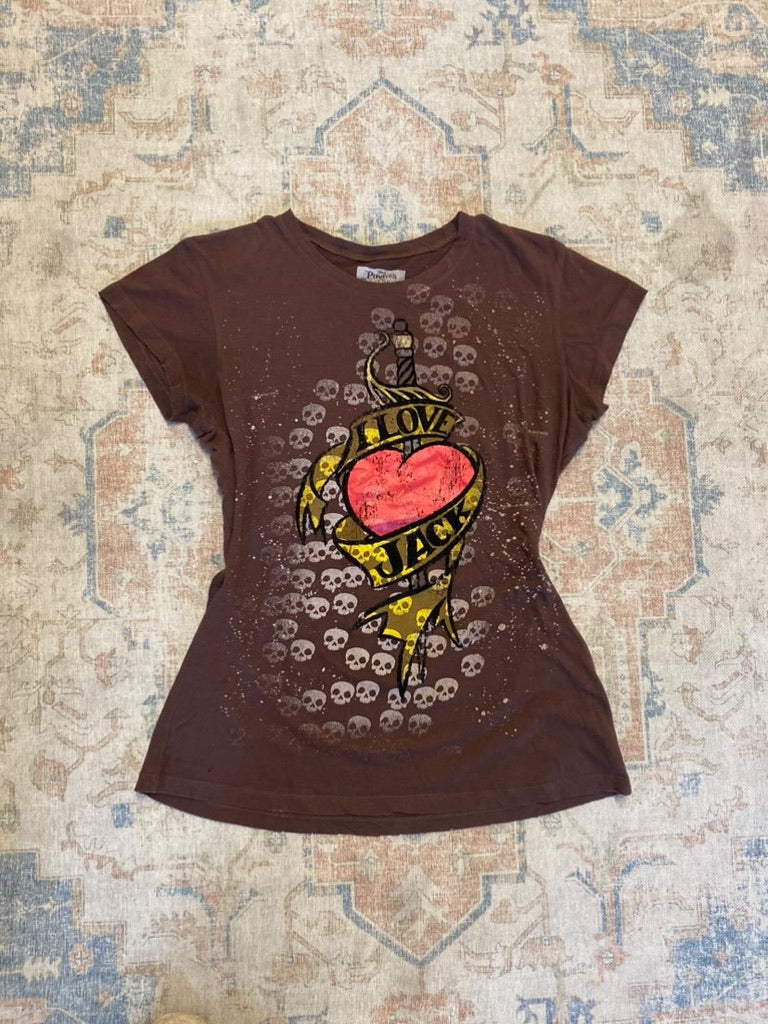 "i love jack" baby tee