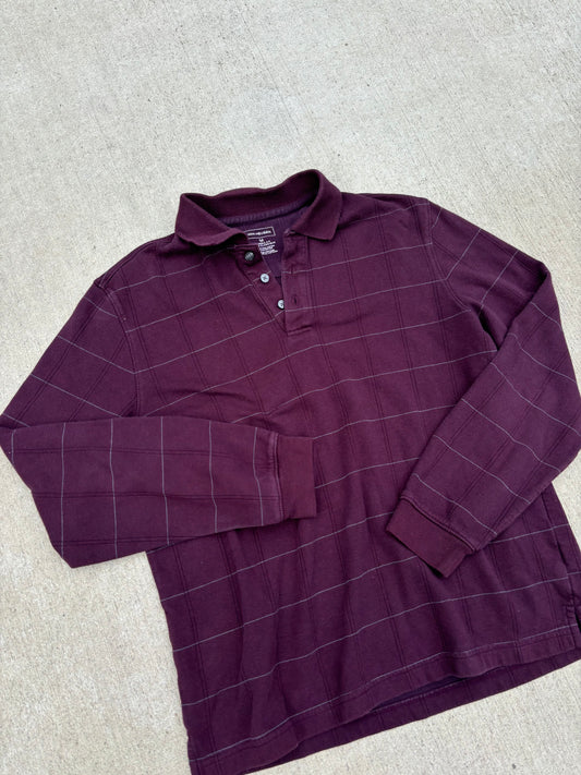 Burgundy 90's Polo