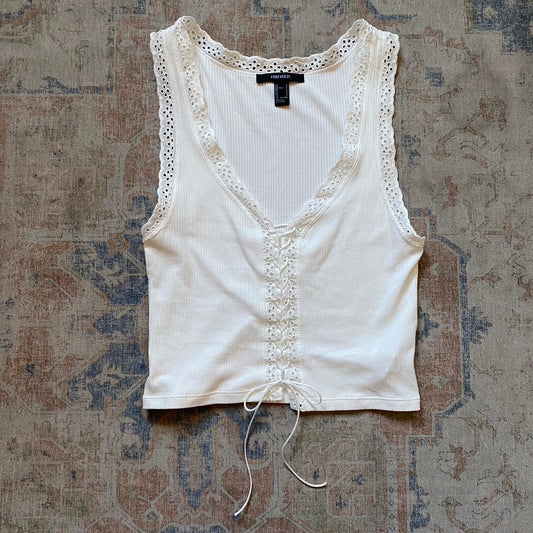 Boho Lace-up Tank