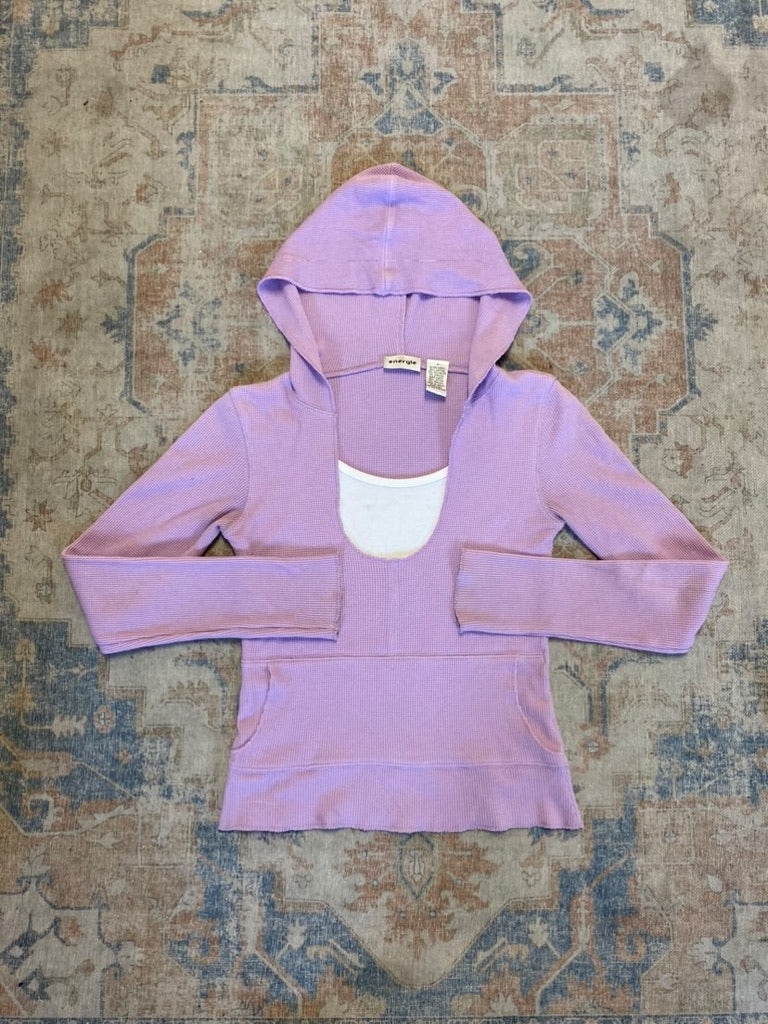 thermal hooded top