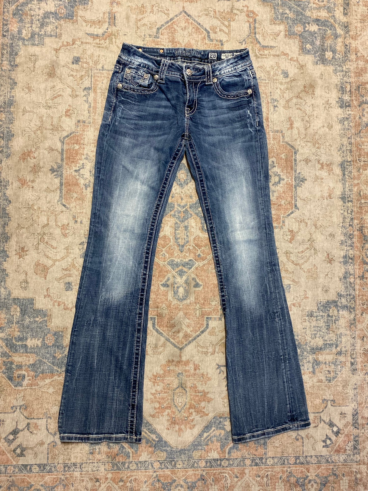 Miss Me low-rise flare jeans